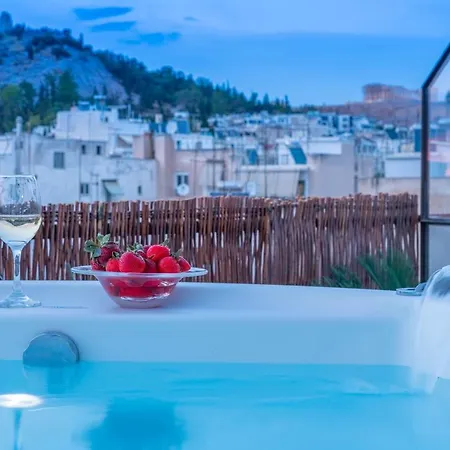 Topfloor Getaway Balcony&Hot Tub+Acropolis View Athens Exterior photo